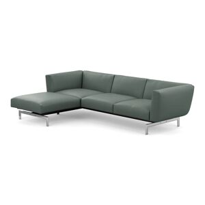 Knoll Avio 3 Seater Sofa with Righthand Ottoman Return in Silver/Gray