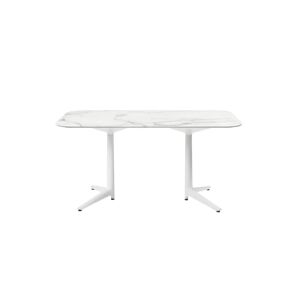 Kartell Multiplo XL Rectangular Dining Table in White, Size Medium: 70.9" W