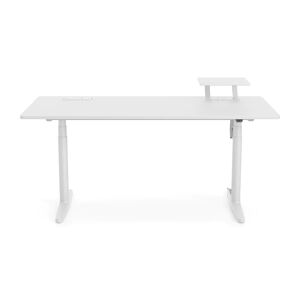 Vitra Tyde Sit-Stand Table / Desk in Ivory/Black, Size Large: 63" W
