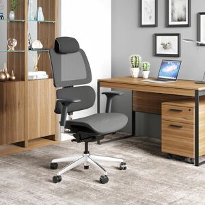 BDI Voca Office Chair in Black/Silver