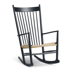 Fredericia Furniture Wegner J16 Rocking Chair in Black/Tan