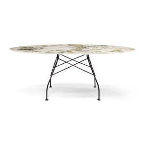 Kartell Glossy Oval Dining Table in Black