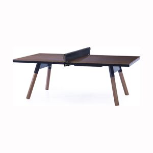 RS Barcelona You and Me Walnut Ping Pong Table in Black