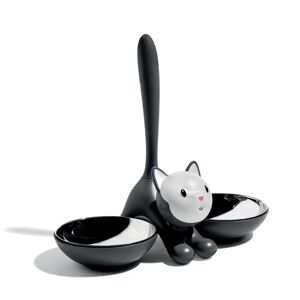 Alessi Tigrito Cat Bowl in Black