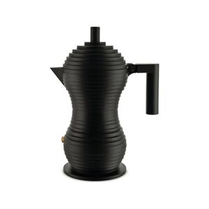 Alessi Michele De Lucchi Pulcina Espresso Coffee Maker in Black, Size Large: 8" W