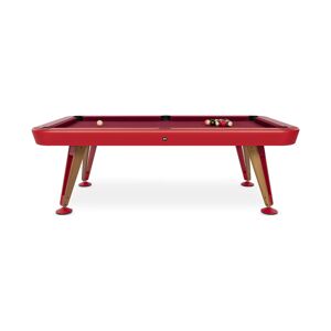 RS Barcelona Diagonal American Pool Table in Red, Size Small: 92.7" W