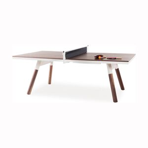 RS Barcelona You and Me Walnut Ping Pong Table in White