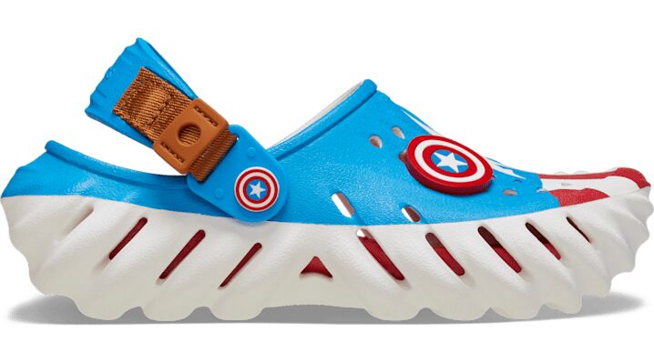 Crocs Kids' Captain America Echo Clog - Size: J5 - Unisex