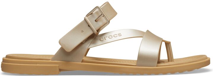 Women's Crocs Tulum Metallic Toe Post Sandal - Size: W6 - Female