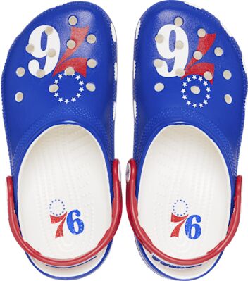 Crocs NBA Philadelphia 76ers Classic Clog - Size: W12/M10 - Unisex