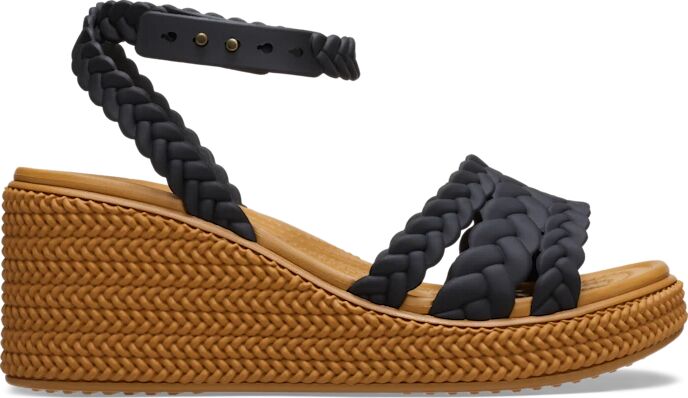 Crocs Brooklyn Woven Ankle Strap Wedge - Size: W11 - Female