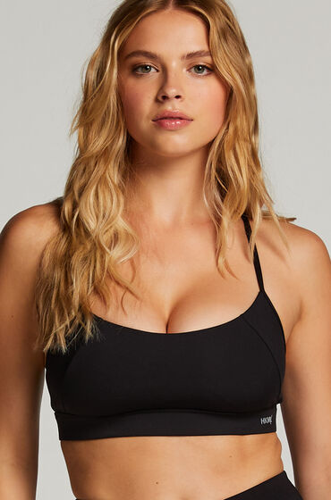 Hunkemöller HKMX The Nadi sports bra level 1 Black  - female - Size: 2XL