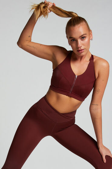 Hunkemöller HKMX Sports bra The Pro Level 3 Red  - female - Size: DD34