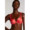 Hunkemöller Padded underwired bikini top Luxe Cup E + Red  - female - Size: DD34