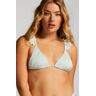 Hunkemöller Fiji Triangle Bikini Top Blue  - female - Size: 2XL