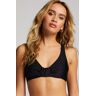 Hunkemöller Luxe Non-Padded Underwired Bikini Top Black  - female - Size: DDD34