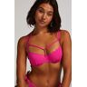 Hunkemöller Scallop Lurex Bikini Top Pink  - female - Size: C40