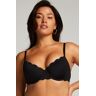 Hunkemöller Scallop Padded Underwired Bikini Top Black  - female - Size: DD36