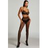 Hunkemöller Tights Fishnet Hearts Black  - female - Size: S/M