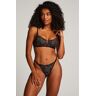 Hunkemöller Luna Thong Black  - female - Size: XL