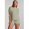 Hunkemöller Short Pyjama Set Green  - female - Size: M