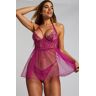 Hunkemöller Constance Babydoll Purple  - female - Size: C34