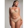 Hunkemöller Mesh Brazilian Beige  - female - Size: 2XL