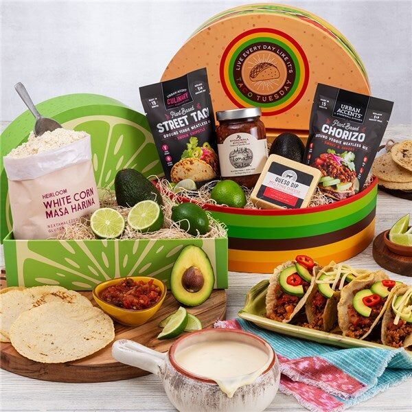 GourmetGiftBaskets.com Homemade Tacos and Queso Gift Box