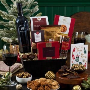 GourmetGiftBaskets.com Holiday Red Wine & Dark Chocolate Smith and Hook