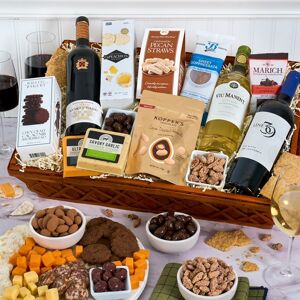 GourmetGiftBaskets.com Festive Wine Trio Gift Basket