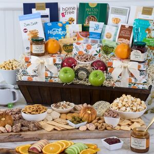 GourmetGiftBaskets.com Christmas Fruit and Gourmet Goodies Gift Basket