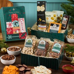 GourmetGiftBaskets.com Christmas Gourmet Nut & Snack Box