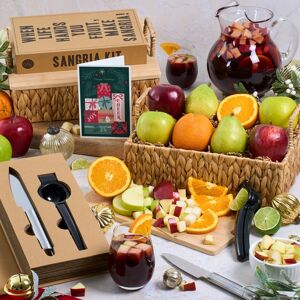 GourmetGiftBaskets.com Happy Holidays Sangria Fruit Gift