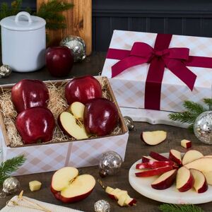 GourmetGiftBaskets.com Happy Holidays Red Apples Fruit Gift Box