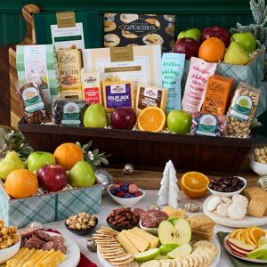 GourmetGiftBaskets.com Happy Holidays Luxury Fruit Gift