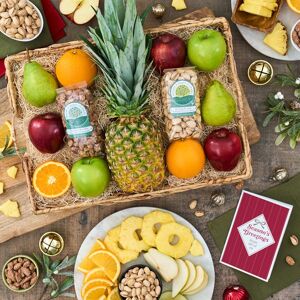 GourmetGiftBaskets.com Happy Holidays Pineapple Fruit Gift