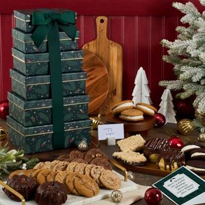 GourmetGiftBaskets.com Christmas Deluxe Baked Goods Gift Tower