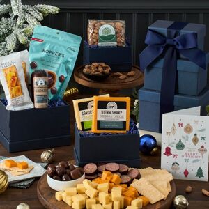 GourmetGiftBaskets.com Holiday Meat and Cheese Gift Tower