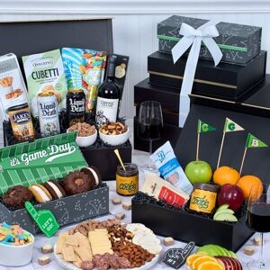 GourmetGiftBaskets.com Ultimate Wine and Cheese Game Day Gift Tower