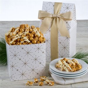 GourmetGiftBaskets.com Classic Christmas White Chocolate Caramel Popcorn Gift