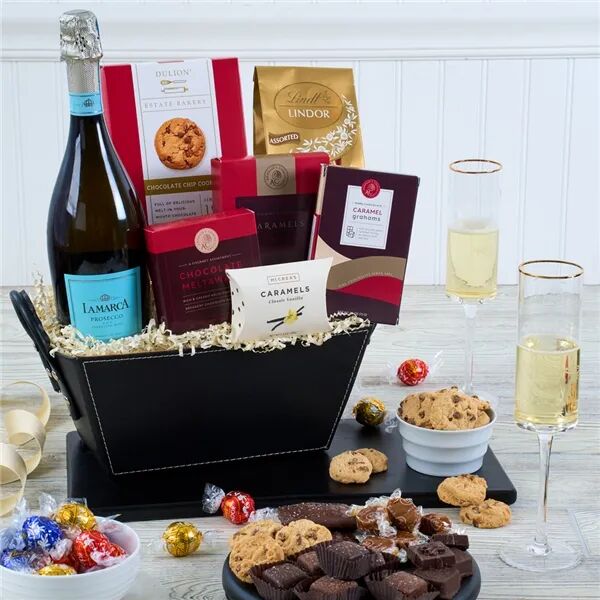 GourmetGiftBaskets.com Champagne & Truffles Gift Basket - Prosecco