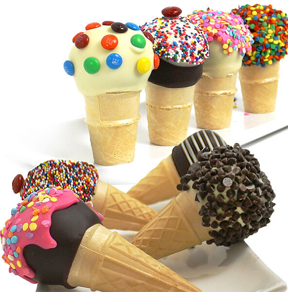 GourmetGiftBaskets.com Ice Cream Cone Cake Pops