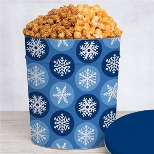 GourmetGiftBaskets.com Winter Wishes Cheesy Cheddar and Caramel Popcorn Duo 3.5 Gallon Experience