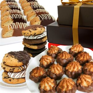 GourmetGiftBaskets.com Belgian Chocolate Dipped Cookie Tower
