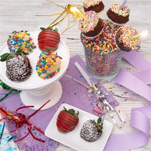 GourmetGiftBaskets.com Happy Birthday Strawberries & Brownie Pops