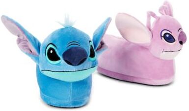 Spencer's Stitch and Angel Plush Slippers - Lilo & Stitch