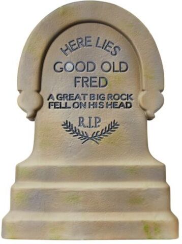 Spencer's 24 Inch The Haunted Mansion Fred Tombstone - Disney