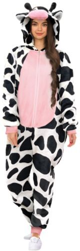 Spencer's Adult Cow Jumpsuit Costume