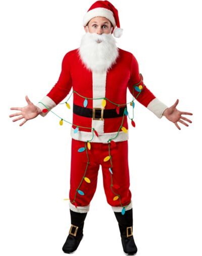 Spencer's Adult Clark Griswold Santa Costume - National Lampoon's Christmas Vaca