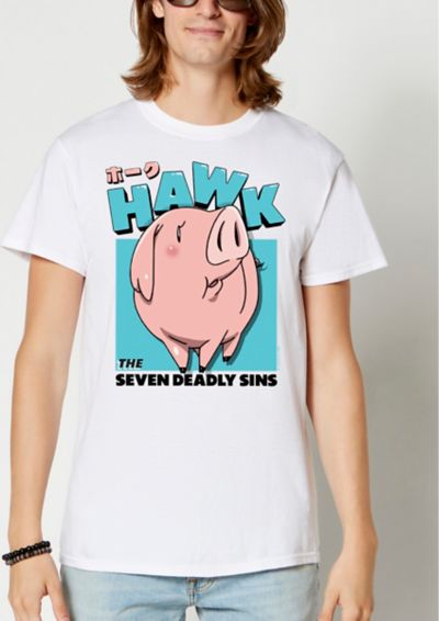 RIPPLE JUNCTION DESIGN Hawk Kanji T Shirt- Seven Deadly Sins